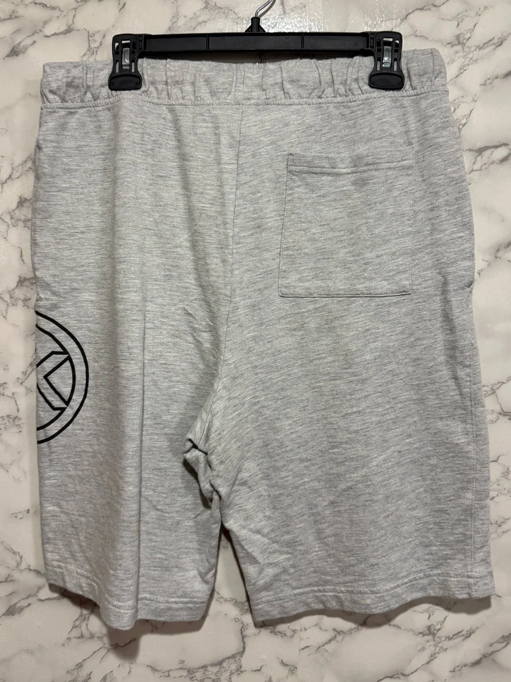 Michael Kors Light Gray Drawstring Athletic Shorts with Logo M